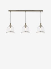 Brushed Chrome Gloucester 3 Light Pendant Ceiling Light - Image 5 of 5