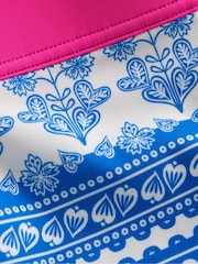 Boden Blue Patterned Swim Shorts - Image 3 of 3