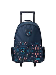 Smiggle Grey Power Play Trolley Backpack With Light Up Wheels - Image 1 of 5