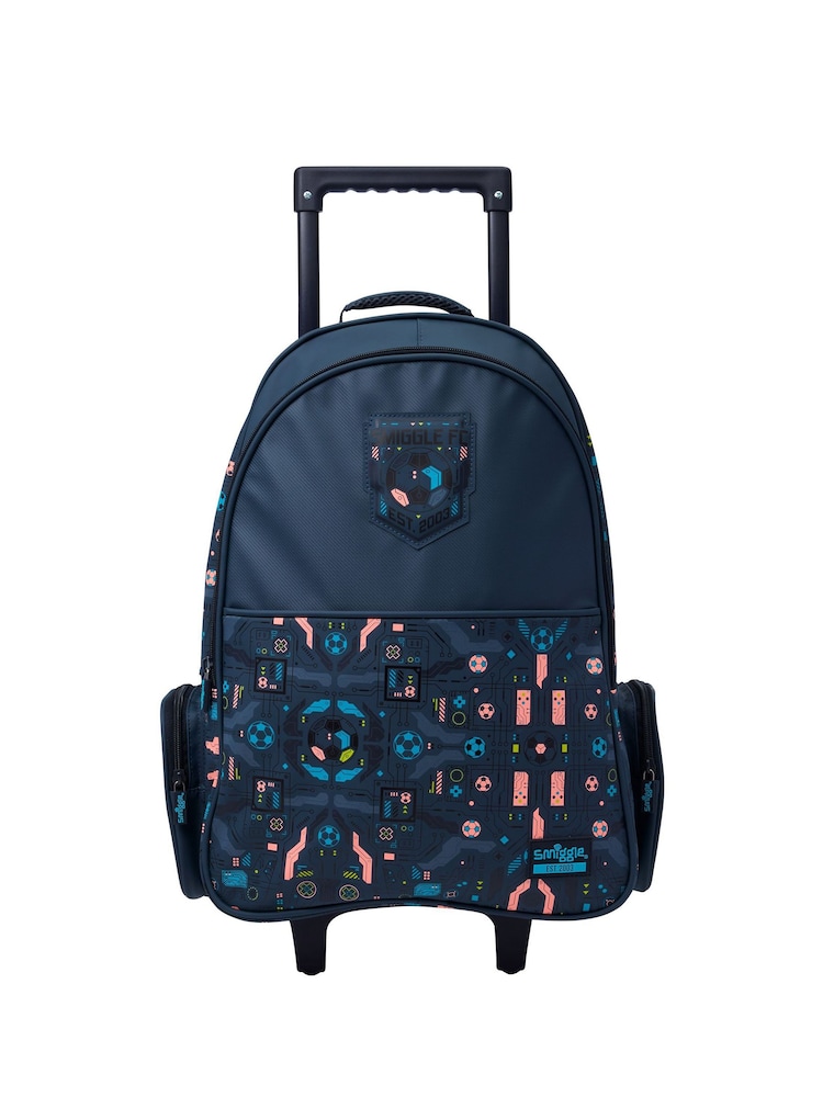 Smiggle Grey Power Play Trolley Backpack With Light Up Wheels - Image 1 of 5 Smiggle Grey Power Play Trolley Backpack With Light Up Wheels - Image 1 of 5