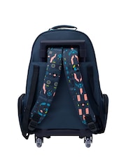 Smiggle Grey Power Play Trolley Backpack With Light Up Wheels - Image 2 of 5