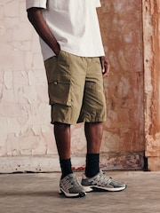 Khaki Green Parachute EDIT Cargo Shorts - Image 3 of 11