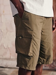 Khaki Green Parachute EDIT Cargo Shorts - Image 6 of 11