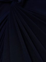 Adrianna Papell Blue Jersey Tuxedo Gown - Image 7 of 7