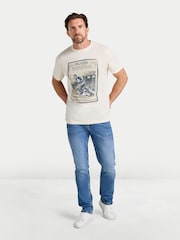 Raging Bull Cream Vintage Rugby Poster T-Shirt - Image 1 of 4