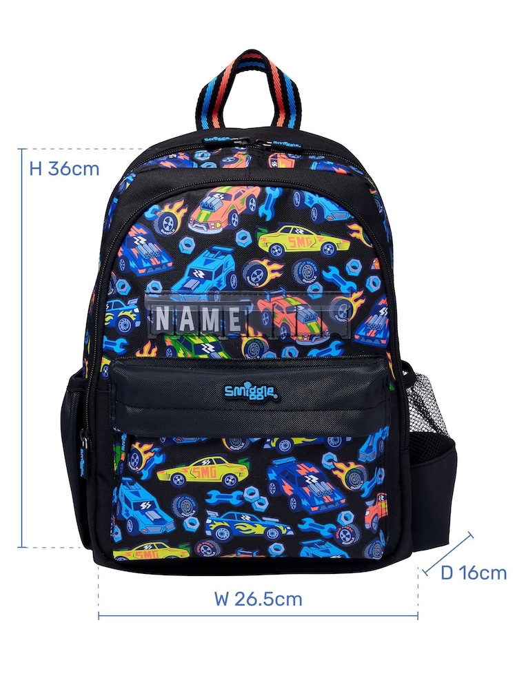 Smiggle Black Playtime Junior ID Backpack - Image 3 of 3