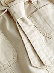 Abercrombie & Fitch Cream Cargo Micro Mini Skort - Image 3 of 3