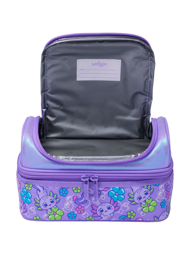أرجواني - Smiggle Realm Double Decker Lunchbox - صورة 2 من 2