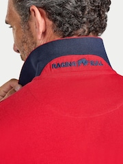 Raging Bull Blue Contrast Sleeve Pique Polo Shirt - Image 5 of 5