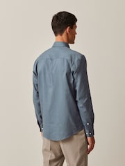 Blue Regular Fit Easy Iron Button Down Oxford Shirt - Image 2 of 8