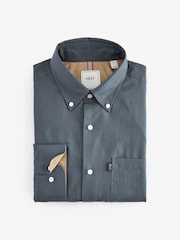 Blue Regular Fit Easy Iron Button Down Oxford Shirt - Image 7 of 8