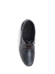 Jones Bootmaker Mens Parsons Leather Boat Shoes - Image 4 of 5