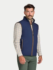 Raging Bull Blue Soft Shell Fleece Gilet - Image 1 of 4