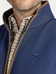 Raging Bull Blue Soft Shell Fleece Gilet - Image 4 of 4