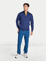 Raging Bull Blue Zip Through Knitted Cardigan - Image 1 of 4