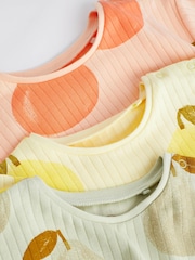 Multi Fruit Baby Rompers 3 Pack (0mths-3yrs) - Image 4 of 7