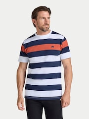 Raging Bull Contrast Chest Stripe T-Shirt - صورة 2 من 4