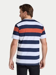 Raging Bull Contrast Chest Stripe T-Shirt - صورة 3 من 4