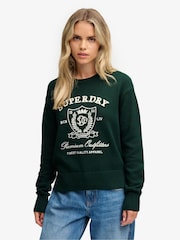 Yaşıl - Superdry Heritage Qrafik Cemper - 7şəkildən 1 şəkil