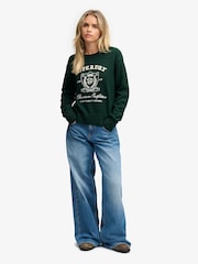 Yaşıl - Superdry Heritage Qrafik Cemper - 7şəkildən 3 şəkil