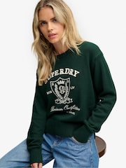 Yaşıl - Superdry Heritage Qrafik Cemper - 7şəkildən 5 şəkil
