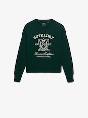 Yaşıl - Superdry Heritage Qrafik Cemper - 7şəkildən 6 şəkil