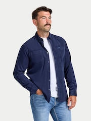 Raging Bull Blue L/S Corduroy Shirt - Image 3 of 4