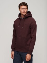 Superdry Red Essential Logo Hoodie - Image 1 of 6
