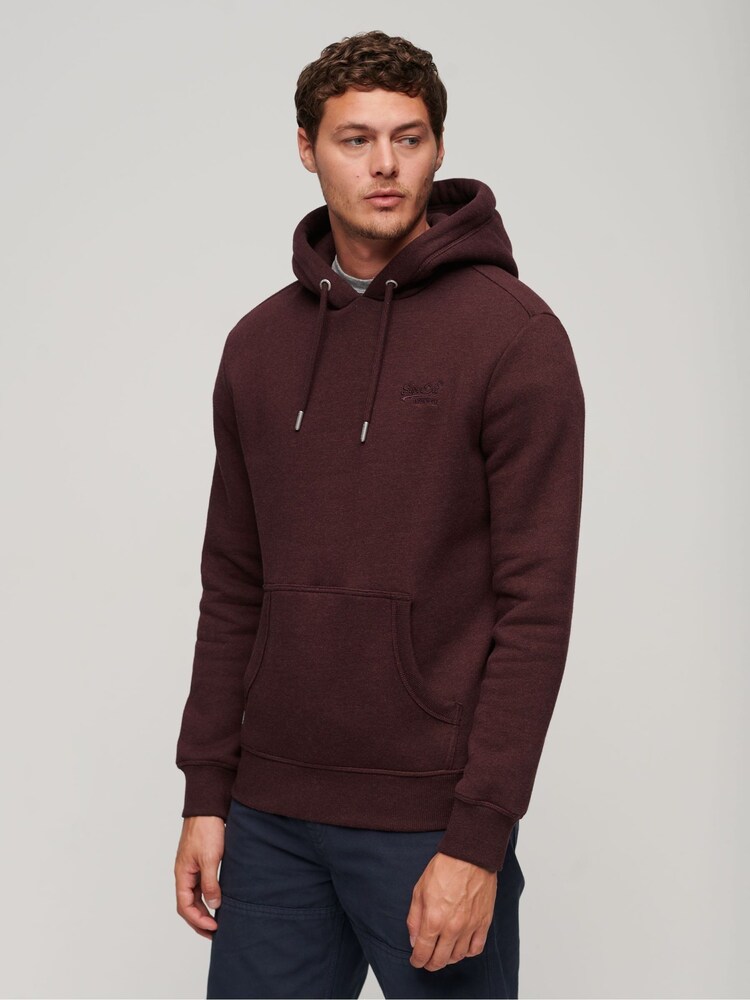 Superdry Red Essential Logo Hoodie - Image 1 of 6
