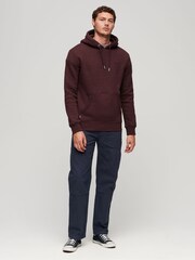 Superdry Red Essential Logo Hoodie - Image 3 of 6