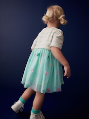 Blue Short Sleeve Tutu Dress (3mths-7yrs) - Image 2 of 8