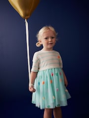 Blue Short Sleeve Tutu Dress (3mths-7yrs) - Image 3 of 8