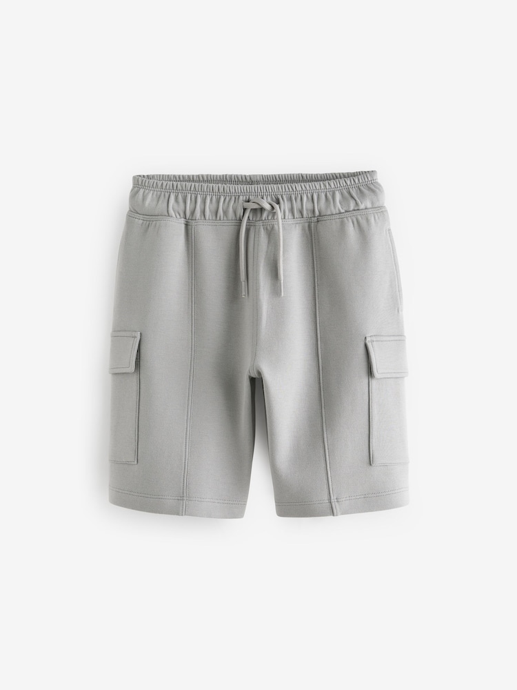 Grey Smart Cargo Jersey Shorts (3-16yrs) - Image 1 of 4