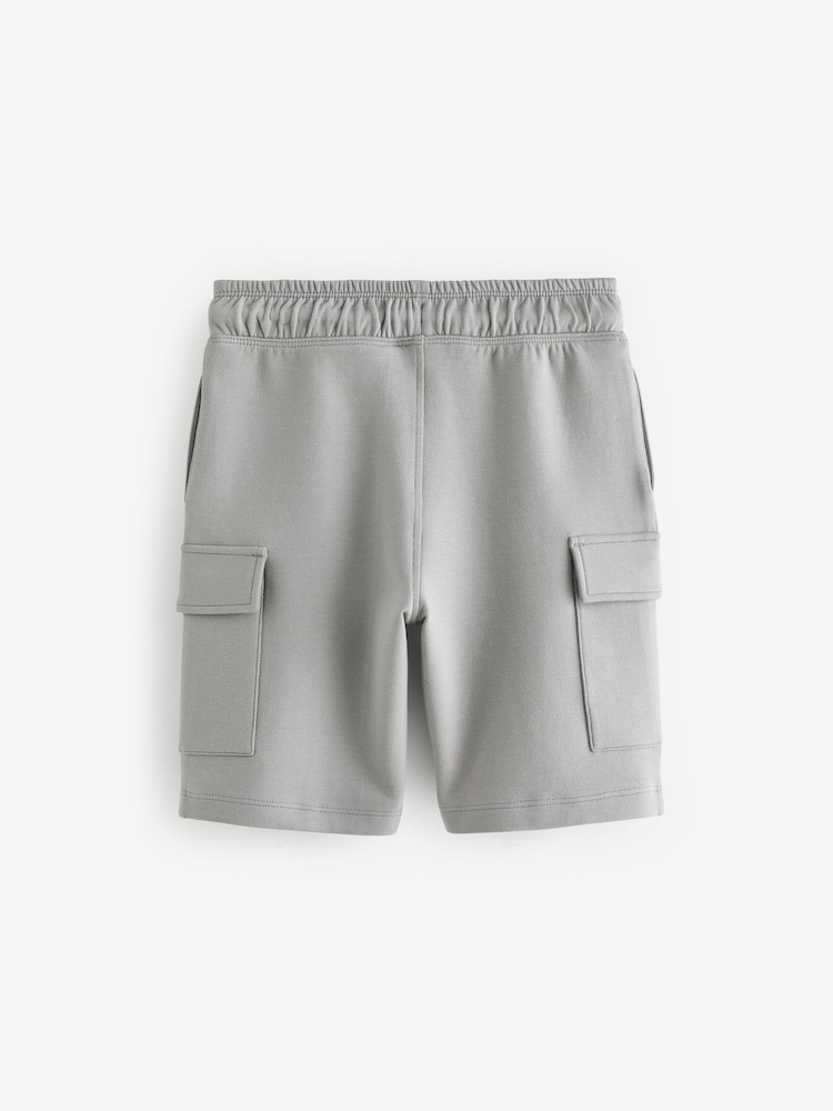 Grey Smart Cargo Jersey Shorts (3-16yrs) - Image 2 of 4