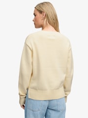 Superdry Cream Heritage Graphic Jumper - Image 2 of 7
