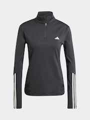 Zwart - adidas Hyperglam Training Quarter-Zip Top - Image 7 of 7