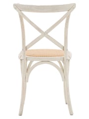 Gallery Home Set of 2 White Rattan Boston Chair - Image 2 of 5