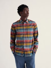 Seasalt Cornwall Blue Fathomer Checked Shirt - Image 1 of 5