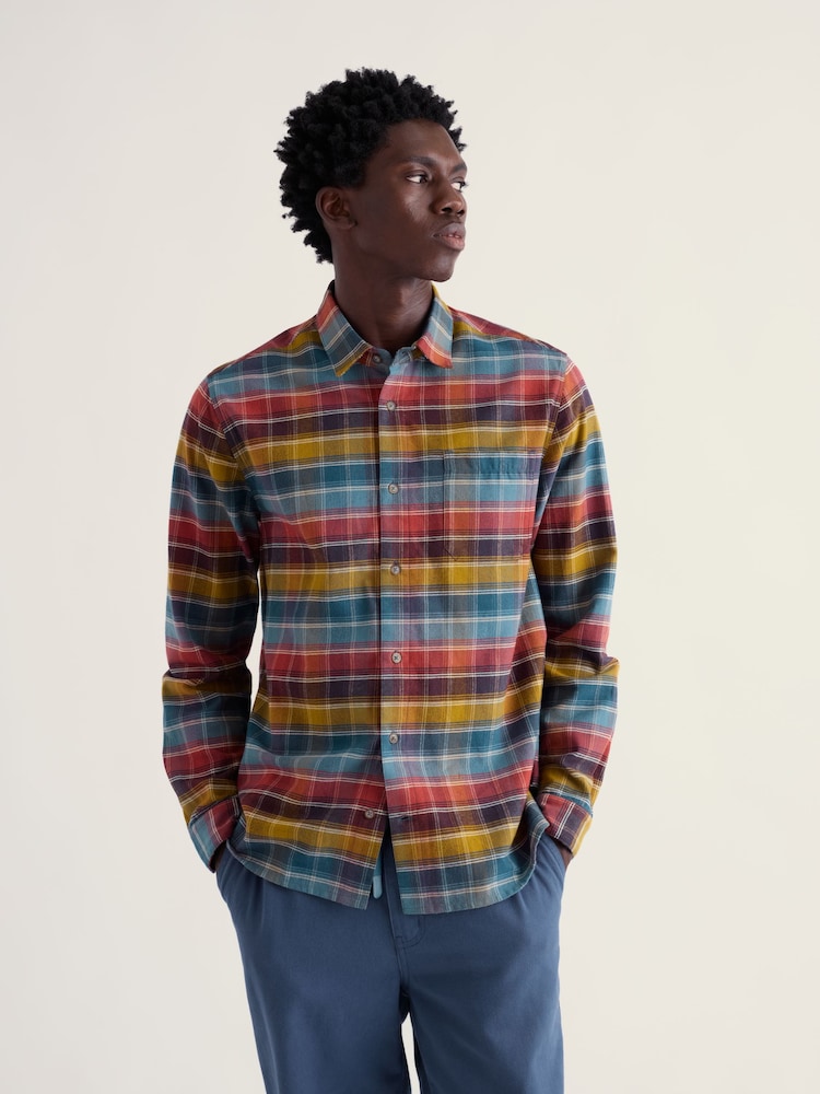 Seasalt Cornwall Blue Fathomer Checked Shirt - Image 1 of 5 Seasalt Cornwall Blue Fathomer Checked Shirt - Image 1 of 5