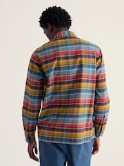 Seasalt Cornwall Blue Fathomer Checked Shirt - Image 3 of 5