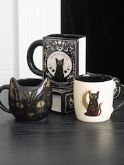 Something Different Black Magick Cat Face Mug - Image 2 of 6