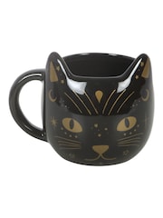 Something Different Black Magick Cat Face Mug - Image 3 of 6