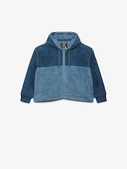 Superdry Blue Super Soft Zip Hoodie - Image 7 of 8