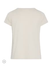 Yours Curve Green/Brown/White Core T-Shirts 3 Pack - Image 3 of 9