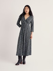 Seasalt Cornwall Blue Chapelle 3/4 Sleeve Dress - Image 1 of 5