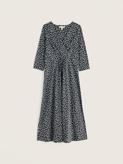 Seasalt Cornwall Blue Chapelle 3/4 Sleeve Dress - Image 5 of 5
