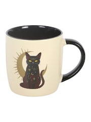 Something Different Black Sitting Magick Black Cat Mug - Image 3 of 6