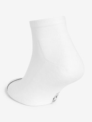 White 10 Pack Cushioned Mid Trainer Socks - Image 3 of 4