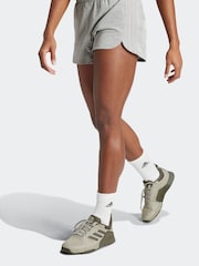 adidas Grey Pacer Woven Shorts - Image 3 of 7