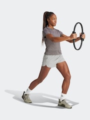 adidas Grey Pacer Woven Shorts - Image 4 of 7